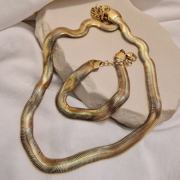 3D Snake Halskette Armkette